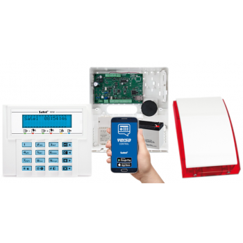SYSTEM ALARMOWY SATEL VERSA IP VERSA-LCD-BL 7Ah AWT150 + SYRENA SP-4001R